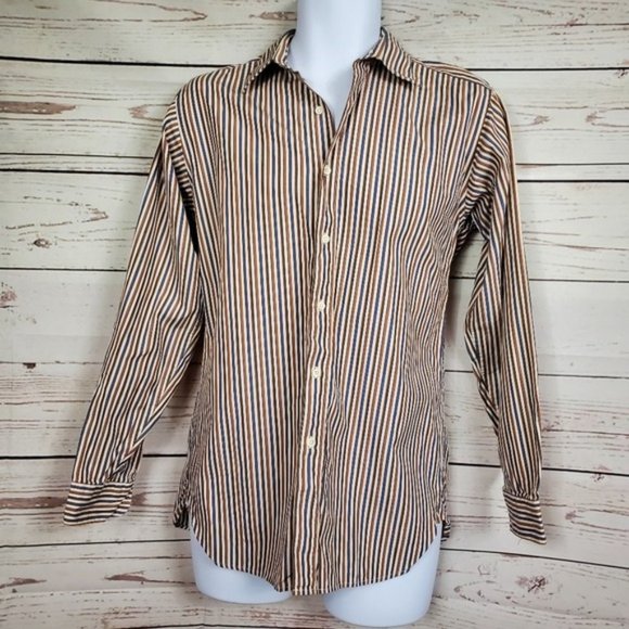 Perry Ellis Other - PERRY ELLIS Vintage striped button down shirt 14.5